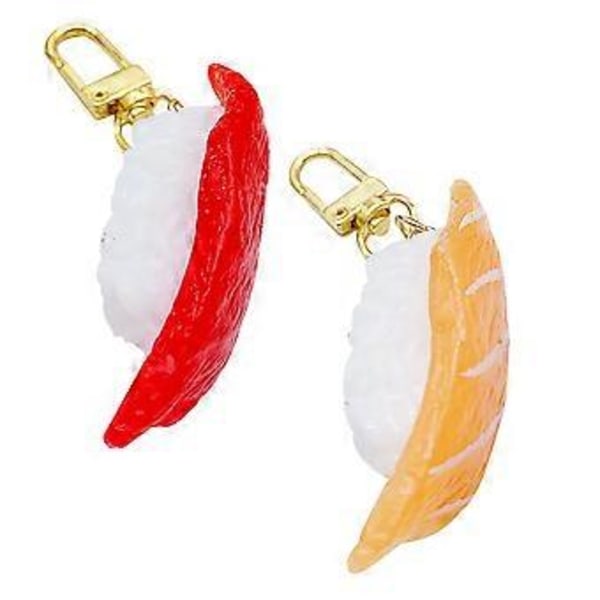 2 stk. Sushi Nøglering Vedhæng Nøgleholder Taske Hængende Ornament (Tilfældig Stil)