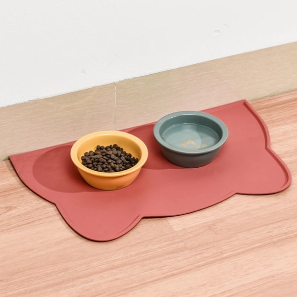 Tapis Gamelle Chien et Chat, Tapis D’Alimentation Imperméable S