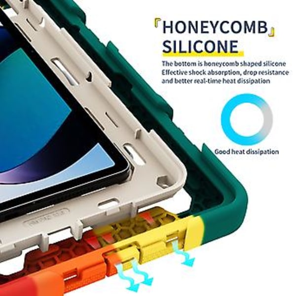 Silikon + PC-fodral för Xiaomi Redmi Pad (Färgglad Blå)