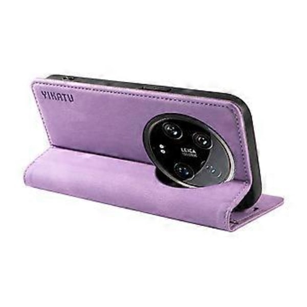 YIKATU YK-004 Til Xiaomi 14 Ultra Wallet Telefonetui Skin-Touch Læder Flip Cover (Style C)
