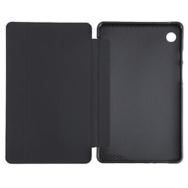 Trefaldigt Läderfodral för Samsung Galaxy Tab A9 (Svart)