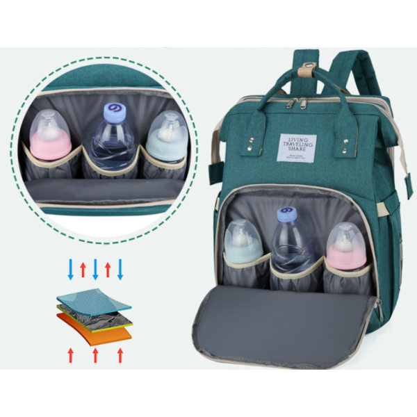 Grön, ryggsäck för bärbar dator för kvinnor, snygg skoldatorryggsäck