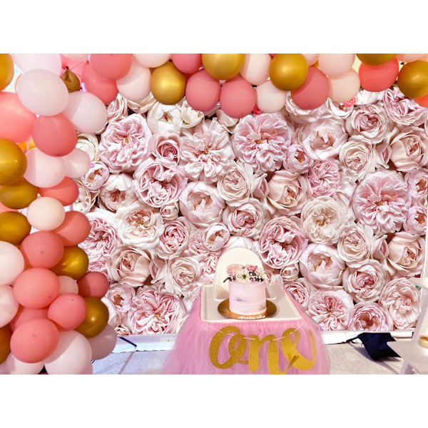 7x5ft Kukka Valokuvaus Tausta Juhliin Blush Pink Kukat Fl