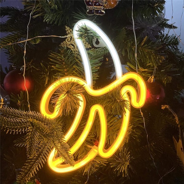Banaani Neonvalo LED Seinä Neon Valo Koti Dekor Akulla ja USB Käyttöinen Neon Yövalo Neon L
