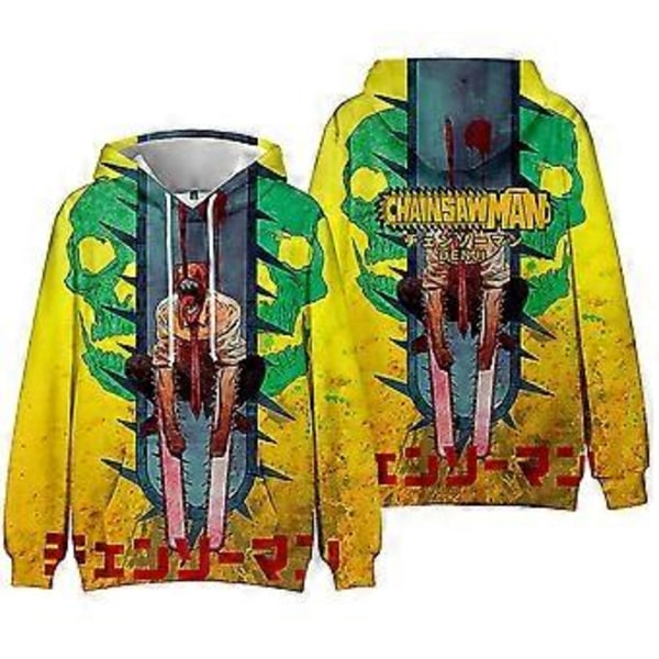 Chainsaw Man Anime Hettegenser Gensere For Herre Dame Langermet Genser Topper -NMAOV(XL B)