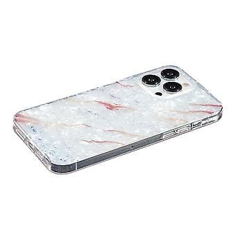 For Iphone 15 Pro Imd Shell Mønster Tpu Telefon Cover (Hvid Marmor)