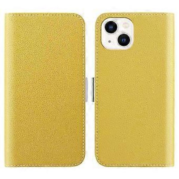 Telefonetui til iPhone 15 Plus, Stativ Tegnebog Sød Farve PU Læder Flip Cover (Style D)