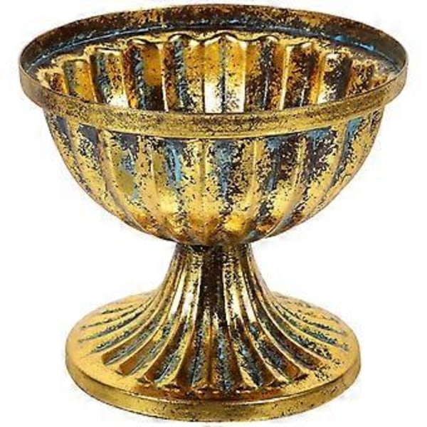Metallvas i europeisk stil Urnvas Bröllopsbordsdekoration Blomsterarrangemang Vas Blomhållare