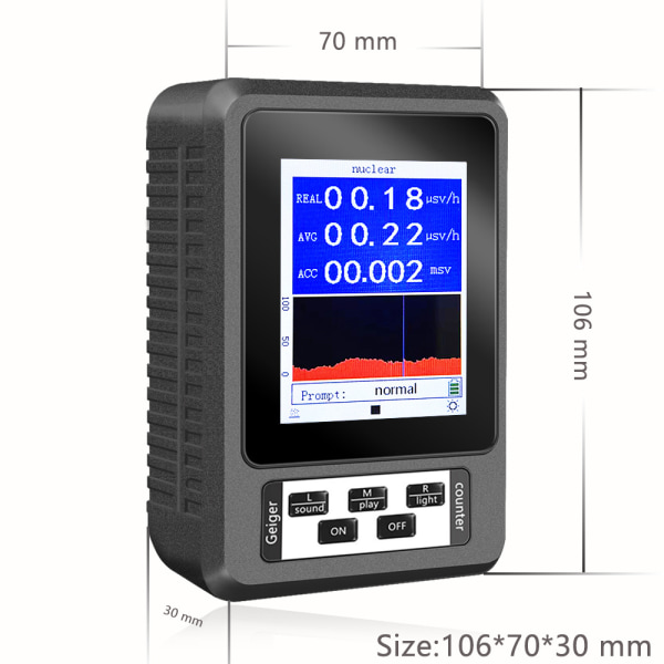 Counter Nuclear Radiation Detector, Geiger Nuclear Radiation