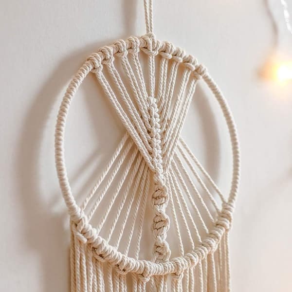 Boho för flickrum, Pompoms väggdekor - Handgjorda konstverk/Cre