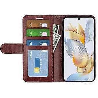 For Honor 90 PU-läderfodral med stativ, Crazy Horse-textur, plånboksdesign (Stil D)