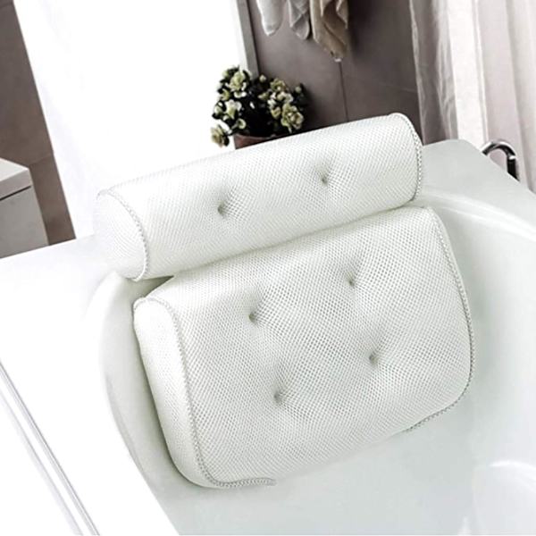 Badekarpute med 6 sklisikre sugekopper, for spapute badekar, jacuzzi, boblebad,