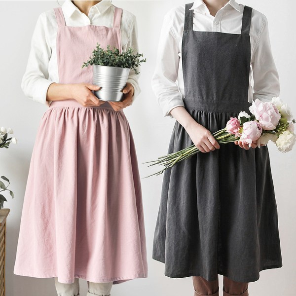 Förkläde för kvinnor Elegant arbetsförkläde för köksfabrikens restaurang/arbetare