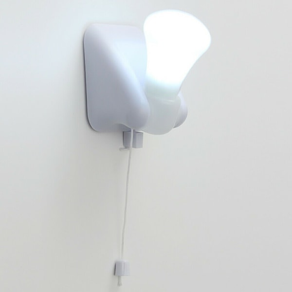 8 stk. Bærbar Led Pære Lille Skab Lampe Natlys Batteri