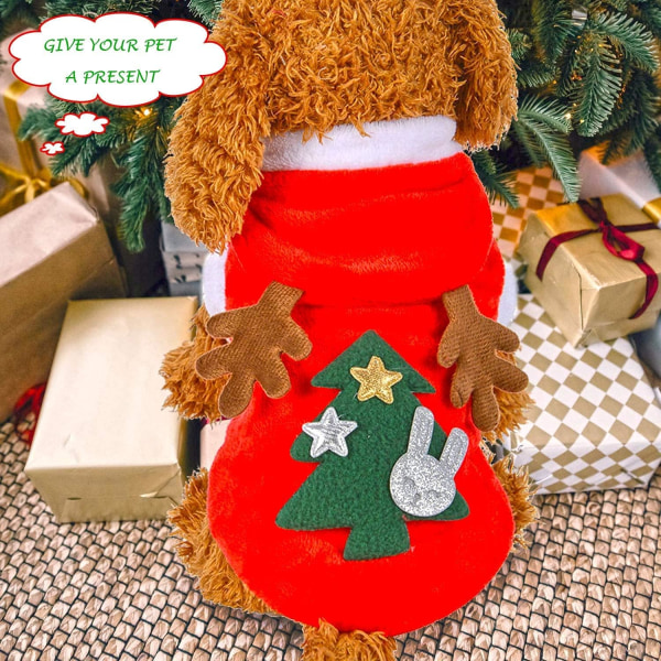 Julekostyme for katt og hund, polyester elg julekostyme kutt