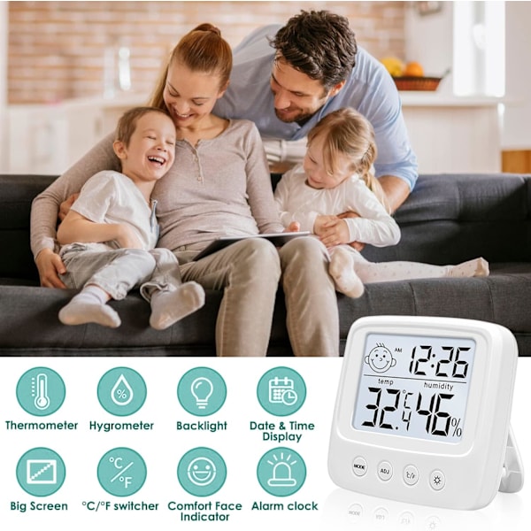 Indendørs termometer digitalt hygrometer, høj nøjagtighed temperatur