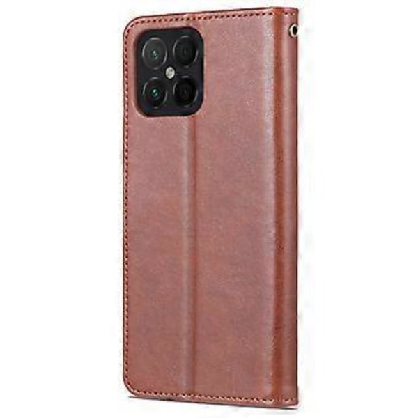 AZNS Saue-skinn tekstur etui for Honor X8 / X30i (Brun)