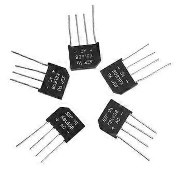 5 stk KBL608 DIP KBL608 6A 800V Diodebro-lige