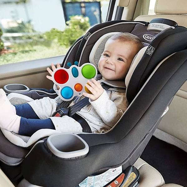Barnens Silikon Dimple Busy Board Leksak för 0-3 år, Babysensoriska Leksaker