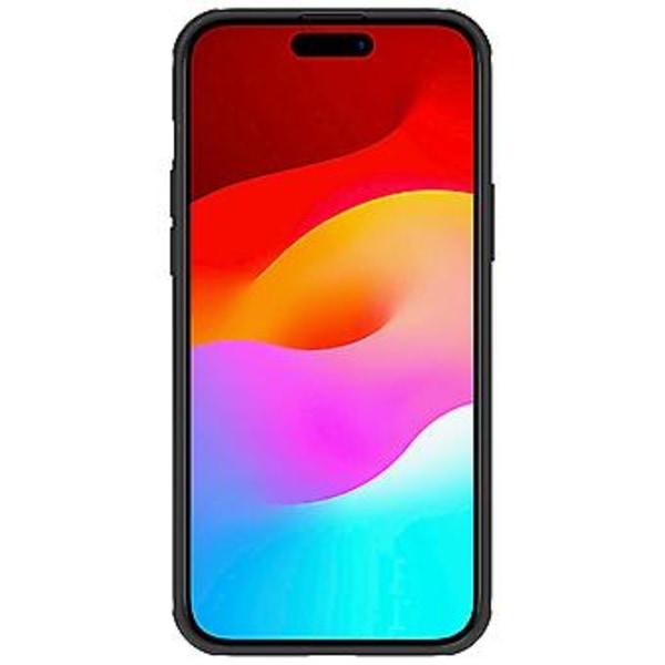 Frosted Pro PC + TPU-fodral för iPhone 15 Plus (Svart)