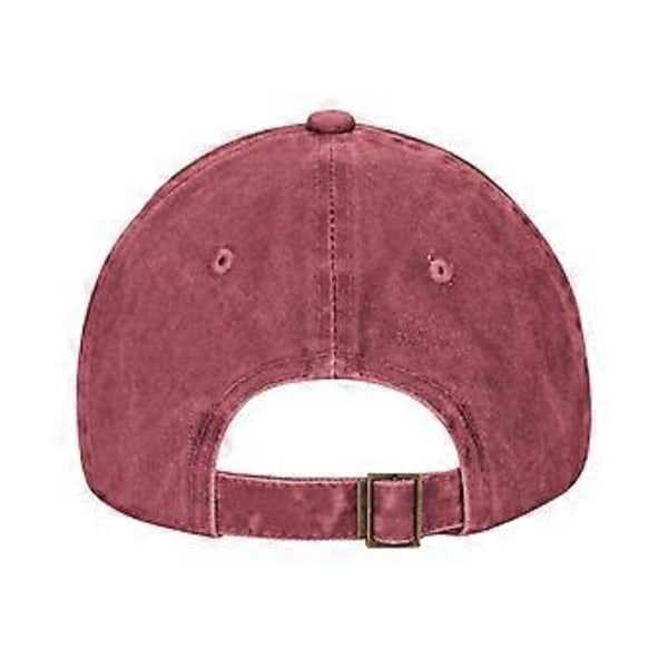 Nyankommet TRY THAT IN A SMALL TOWN Vintage Vasket Cowboy Hat til Voksne, Unisex Justerbar Baseball Kasket (Rød)