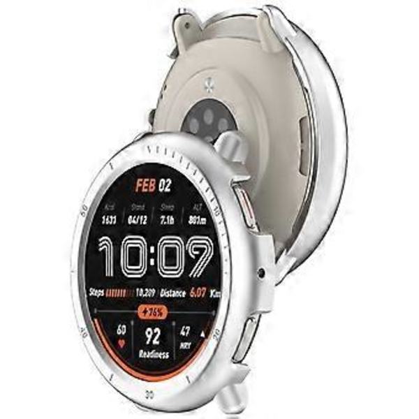Smartwatch Rammebeskytter Semi Shell Ridsefast Hus Antiridse Cover Ærme Etui Stødsikker til Active 2 A2437 Sølv (Sølv)