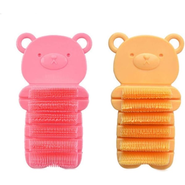 2 Pieces Children's hand brush Hand massage brush Nail brush