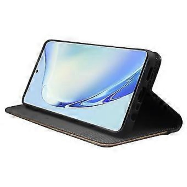 IDEWEI vivo V29 Lite 5G:lle - PU-nahkainen kotelo korttipaikalla, väriyhdistelmä, teline (Tyyli F)