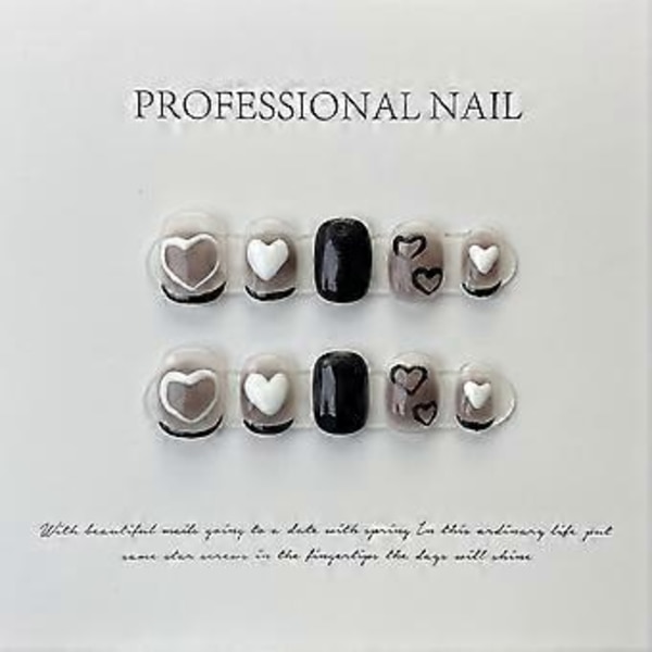 Lange Kiste Håndlavede Pink Falske Negle Rhinestone Glitter Gradient Falske Negle med Design 3D Krystal Metallic Press On Negle Glansfuld Akryl til Kvinder a