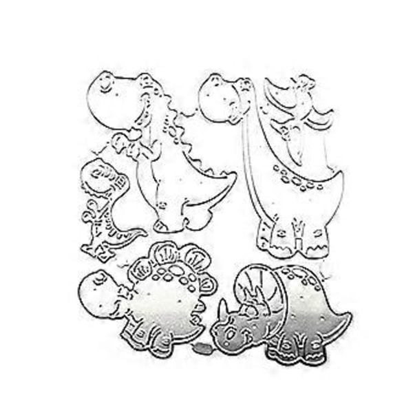 Dinosaurie Metallstansar Scrapbooking Schabloner Stansar Kort Prägling DIY