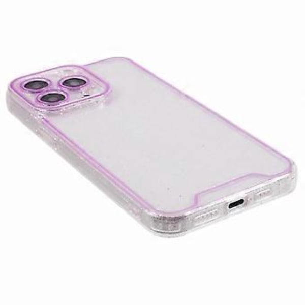 XW-serie For iPhone 14 Pro Max Etui Glitterpulver Støtsikker TPU Telefondeksel med Lysende Design (Stil A)