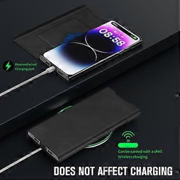 PU Læder+PC Stativ Telefonetui til iPhone 15 Plus, Nappa Struktur Kort Holder Telefon Cover (Style A)
