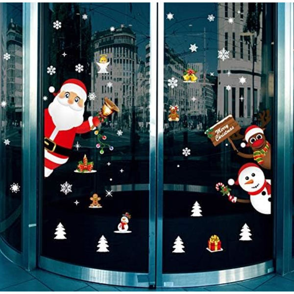 Jule Vindue Stickers Jule Vindue Dekoration DIY Sød Reindee