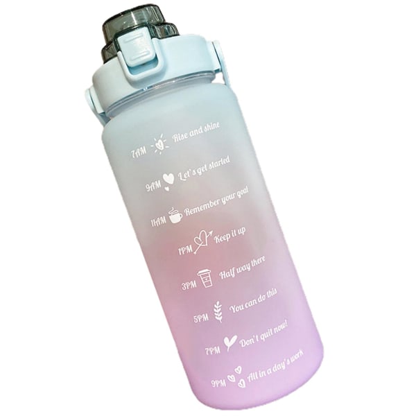 70oz Sports Bottle with Time Marker 2000ml Scale Water Bottl