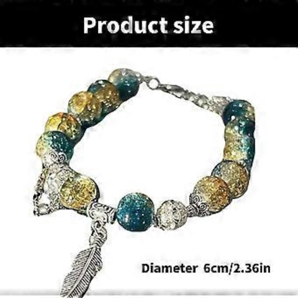 Elegant grönt fjäderarmband tillverkat av robust legering för individualistiska kvinnor som uppskattar unika smycken