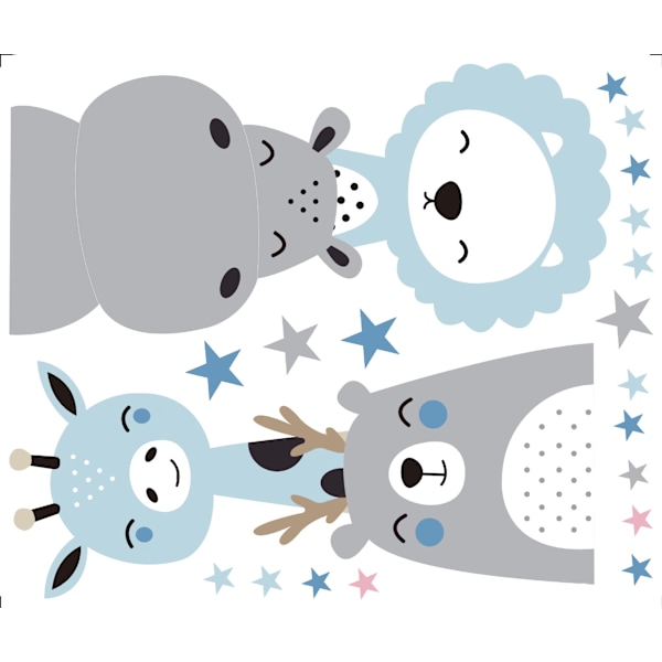 Des gamins Hauteur Graphique Autocollant Mura（Bleu）l, De bébé C