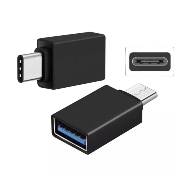 Ultra-hurtig USB C til USB 3.0 adapter Sort