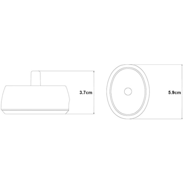 Elektrisk Tandbørste Oplader Base, 1.5W, USB Interface