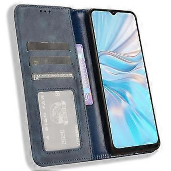 Lompakko Retro Puhelin Kotelo Blackview Oscal C70/Oscal Tiger 10 Telille PU Nahka Puhelin Kotelo (Tyyli C)