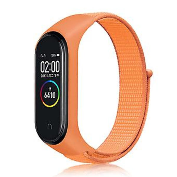 Nylonvävt Armband för Xiaomi Mi Band 7 (Papaya Färg)