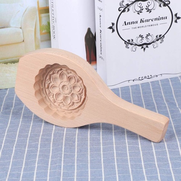 DIY Blomstermønster Træ Månekageform Månekageform Muffins B