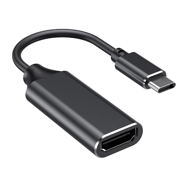 Svart USB Type C til HDMI 4k-adapter (Thunderbolt 3-kompatibel)