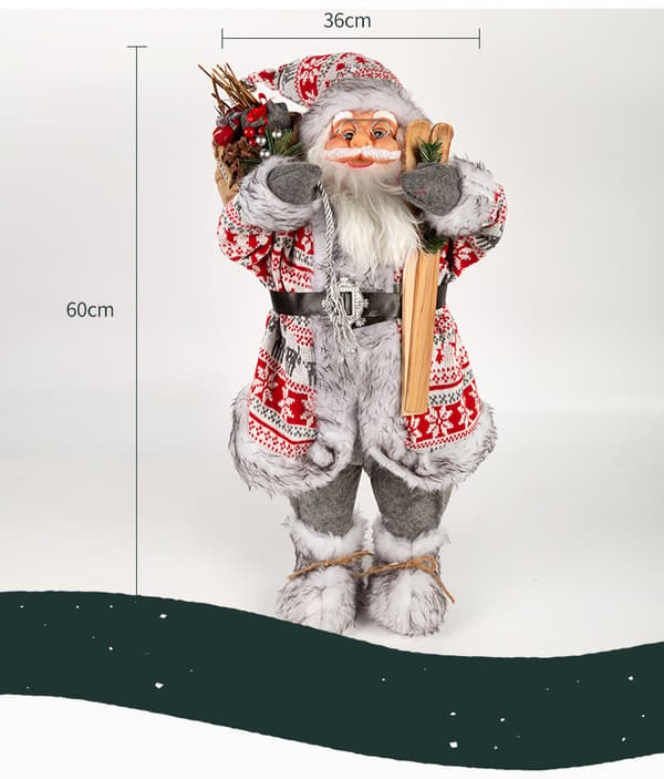 Ukendt julemand julemand figur ca. Dekoration 60cm julemand