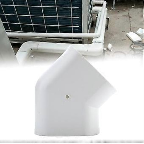45° Flad Buet Aircondition Dekorativ Hætte Dekorativ Rørfitting (80mm)