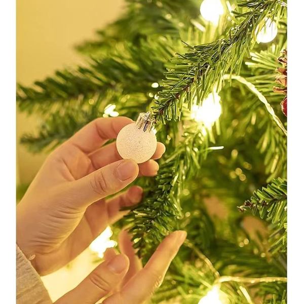 99 stycken julgranskulor, julgransdekorationer, julgranskulor