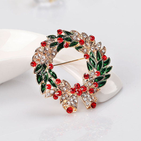 Julblomsterkrans Present Brosch