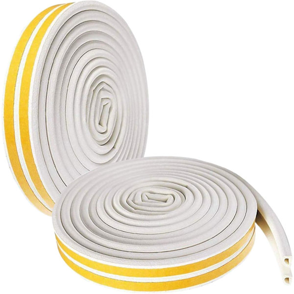 2X Vindue 9mm X 6mm X 2,5 Meter, 4 Tætninger I Alt 10M Træk Udelukkelse