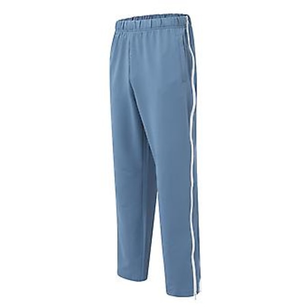 Mænds Sweatpants med Mellemhøj Talje, Elastisk Linning, Lommer, Farvesammensætning, Bred Ben, Sidelynlås, Basketballbukser (M Sort)