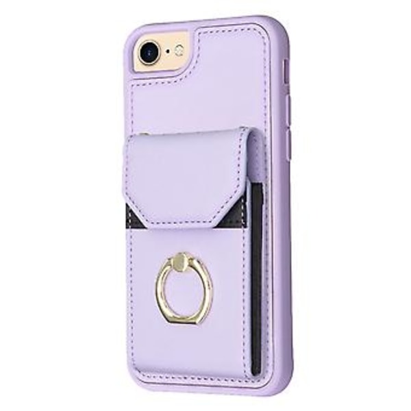 Organ Card Bag Telefonveske For iPhone SE 2022 / 2020 / 8 / 7 (Lilla)