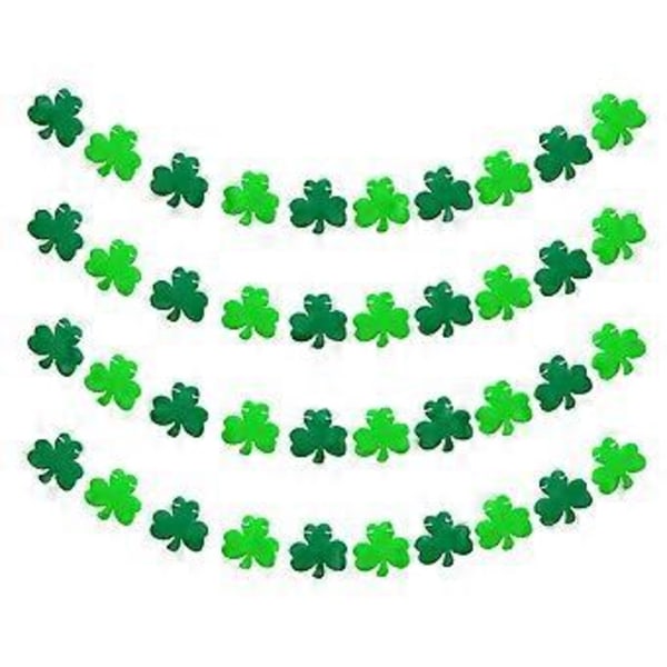 1 Sæt St. Patricks Dag DIY Hængende Vedhæng Dekorationssæt Festival Scene Shamrock Banner Dekoration